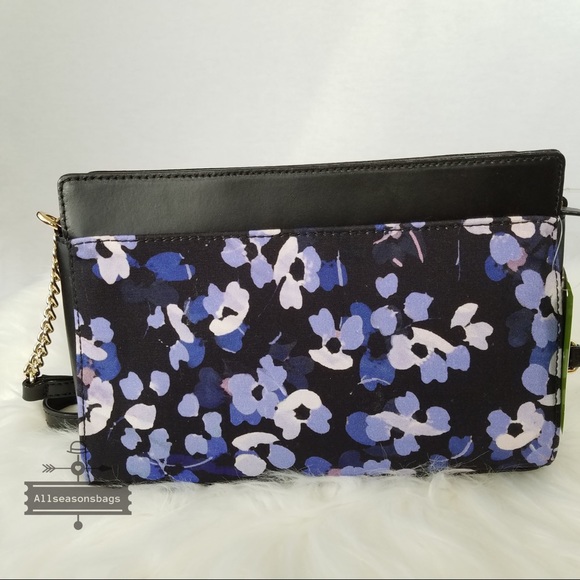 Kate Spade Montfort Angelica Crossbody Floral Blue - Picture 4 of 8